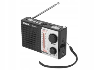 RADIO PRZENOŚNE MK-918 FM, PANEL LED,LATARKA czarn