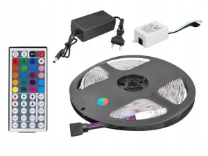 Sznur diodowy 12V DC 5 m kolor wielokolorowy RGB