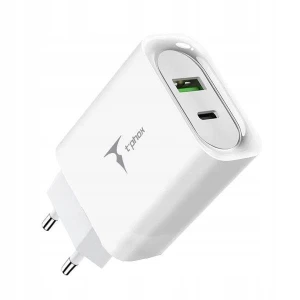 ŁADOWARKA SIECIOWA 45W USB USB-C T-PHOX BIAŁA